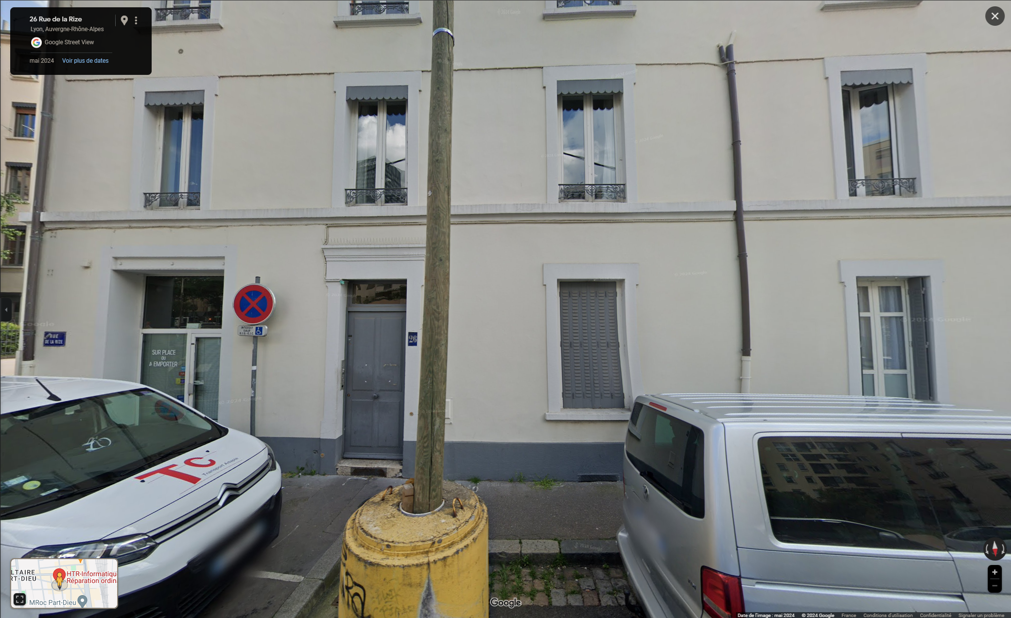 Plan d'accès - Devanture de l'immeuble